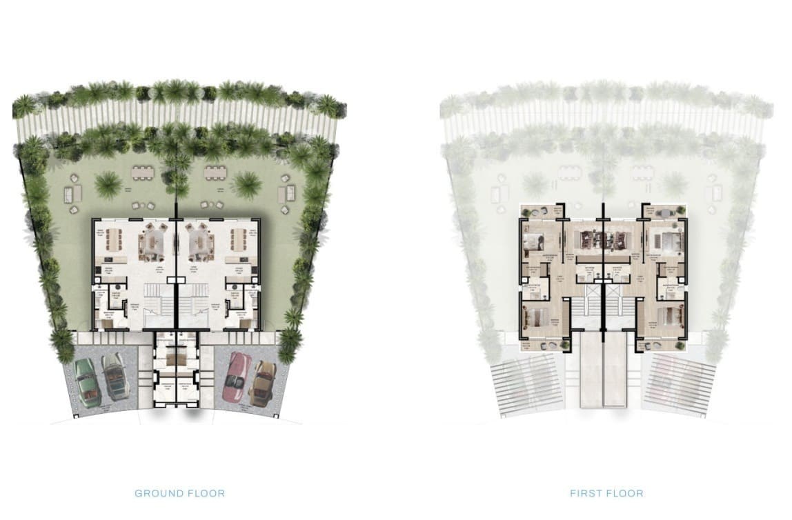 3-bedroom duplex, Floor plan