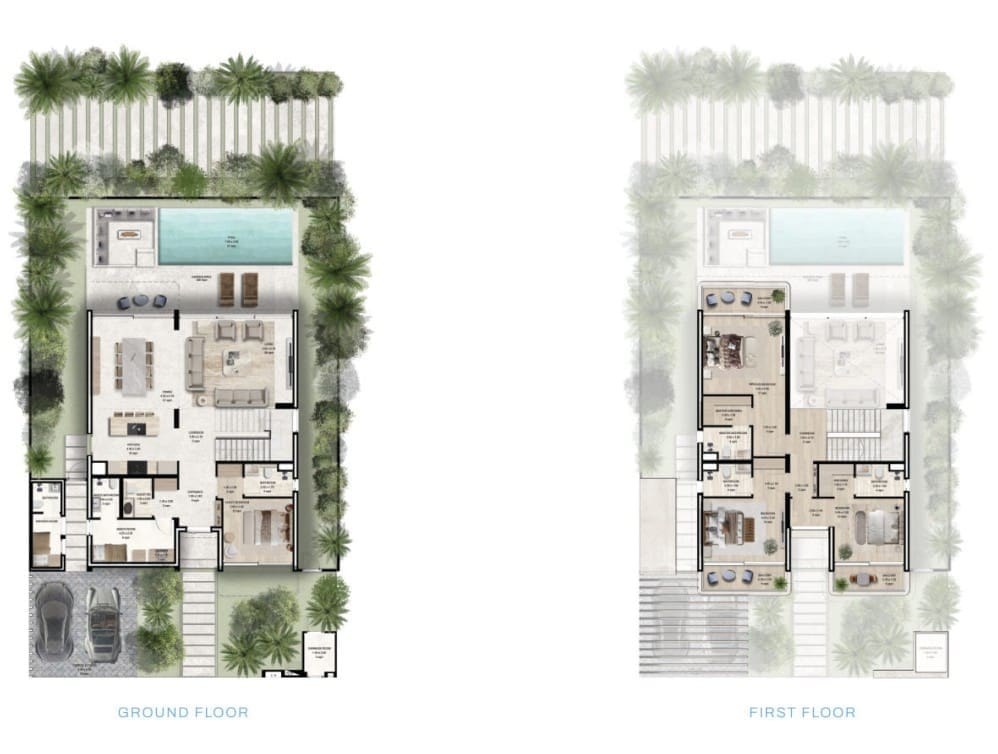 4-bedroom villa, Floor plan